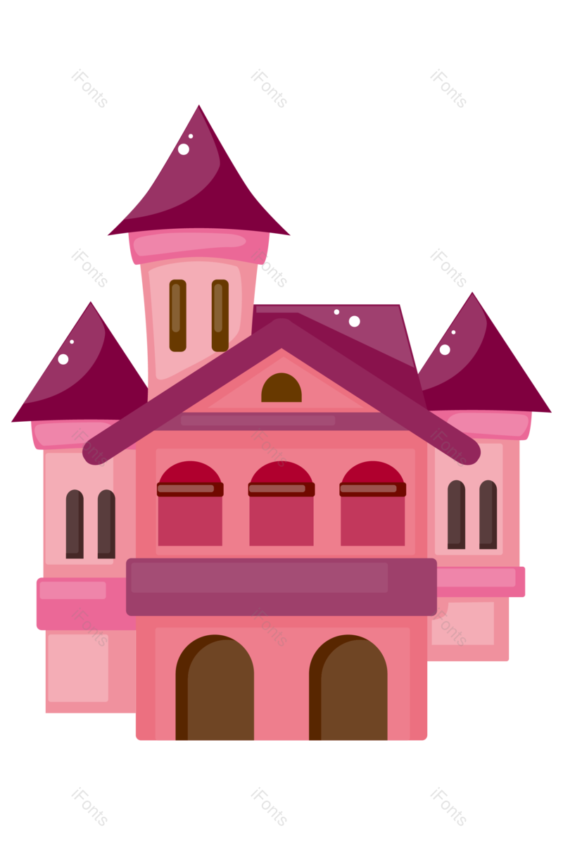 童话图片,城堡元素,复古元素PNG,矢量元素免抠素材